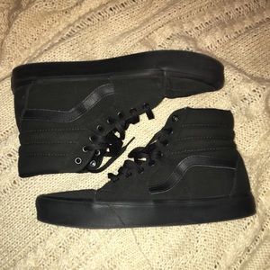 All Black Sk8 Hi’s
